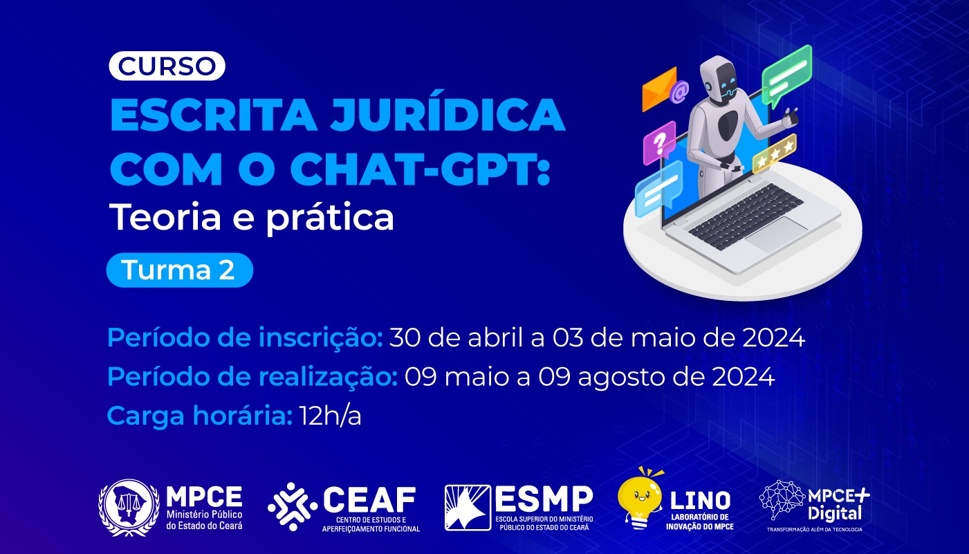 ESCRITA JURÍDICA COM O CHAT-GPT - TEORIA E PRÁTICA - TURMA 2