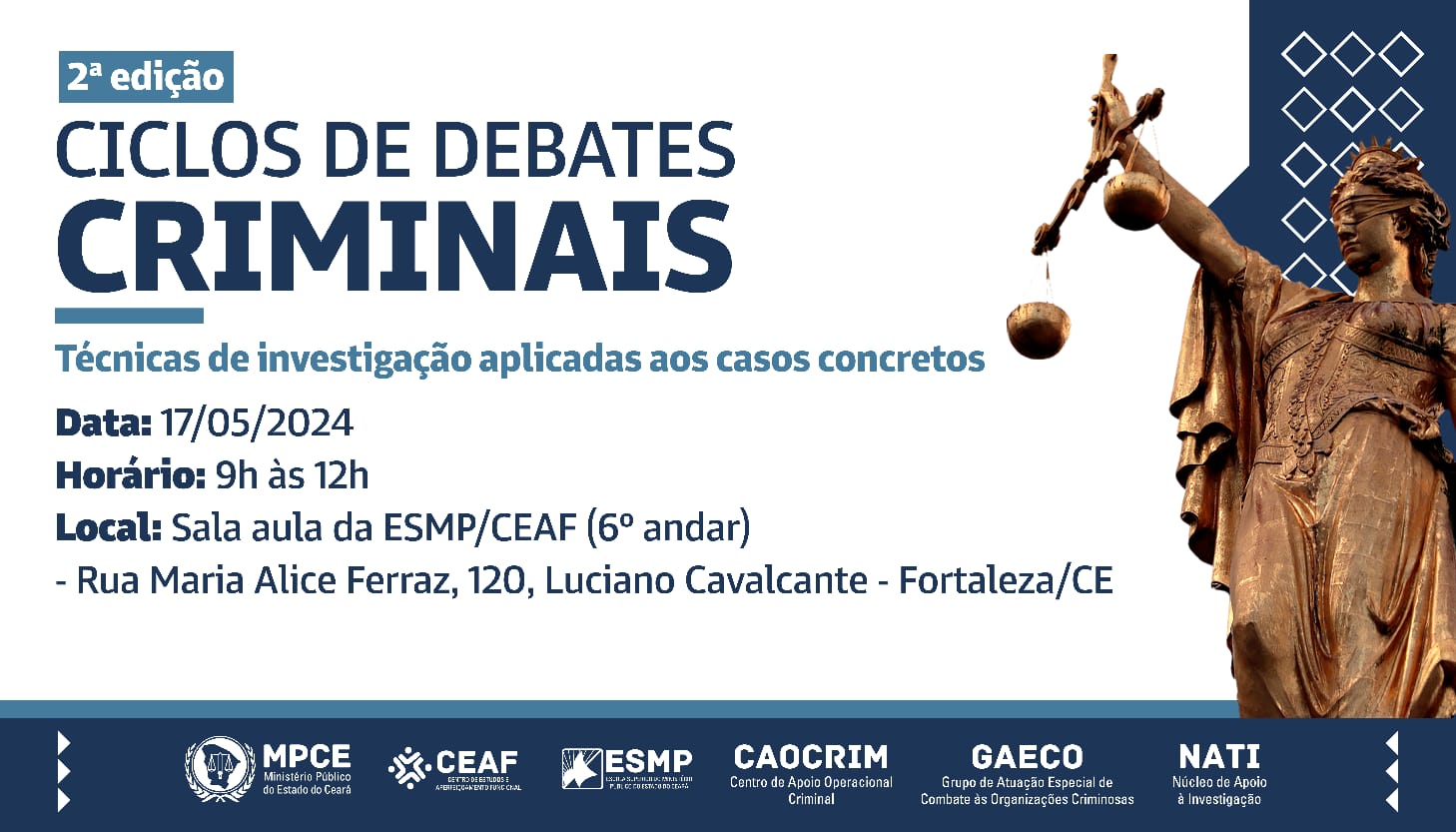 CICLOS DE DEBATES CRIMINAIS - 2ª EDIÇÃO