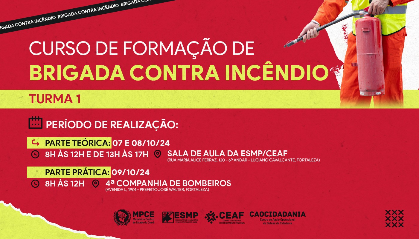CURSO DE FORMAÇÃO DE BRIGADA CONTRA INCÊNDIO - TURMA 1