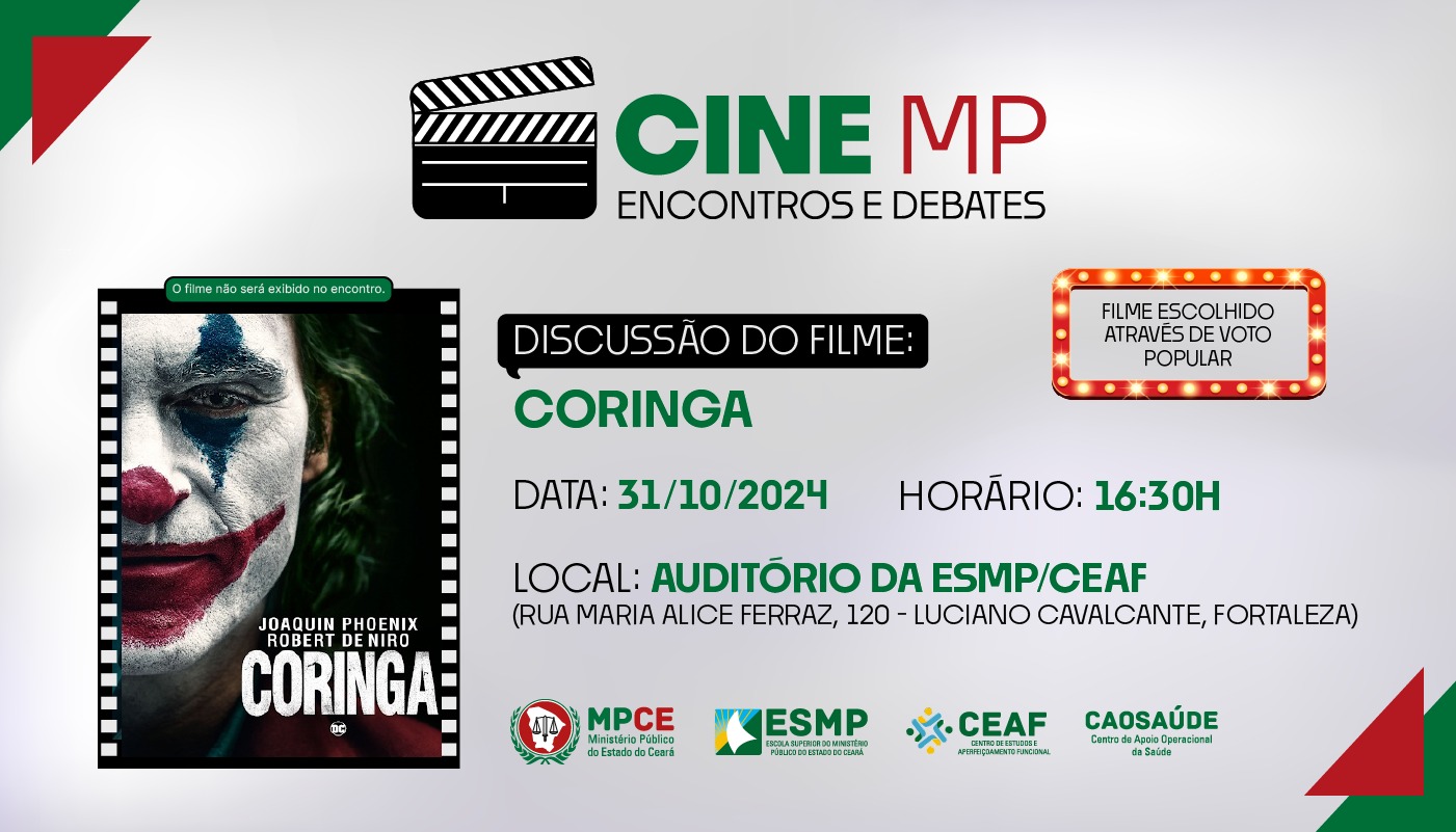 CINE MP - ENCONTROS E DEBATES - CORINGA - EDIÇÃO 3ª