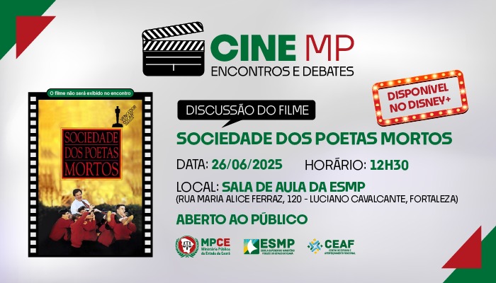 CINE MP - ENCONTROS E DEBATES - SOCIEDADE DOS POETAS - EDIÇÃO 10ª