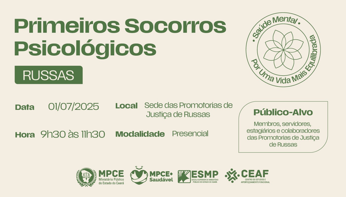 PRIMEIROS SOCORROS PSICOLÓGICOS - RUSSAS