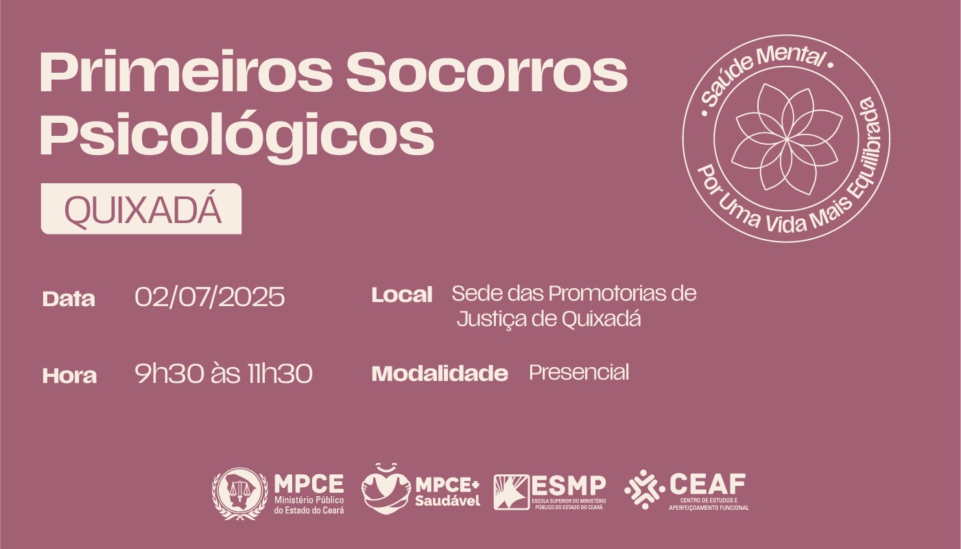 PRIMEIROS SOCORROS PSICOLÓGICOS - QUIXADÁ