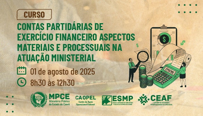 CONTAS PARTIDÁRIAS DE EXERCÍCIOS FINANCEIRO ASPECTOS MATERIAIS E PROCESSUAIS NA ATUAÇÃO MINISTERIAL