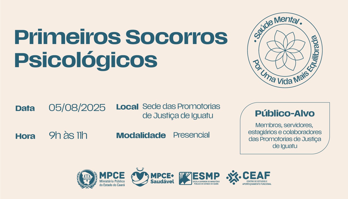 PRIMEIROS SOCORROS PSICOLÓGICOS - IGUATU
