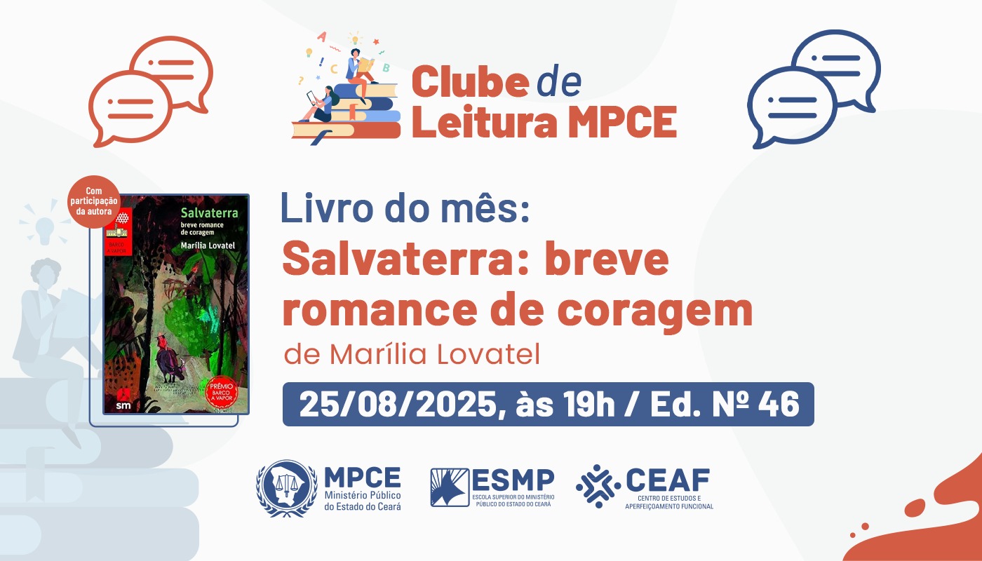 CLUBE DE LEITURA MPCE - SALVATERRA: BREVE ROMANCE DE CORAGEM, MARÍLIA LOVATEL - EDIÇÃO Nº 46