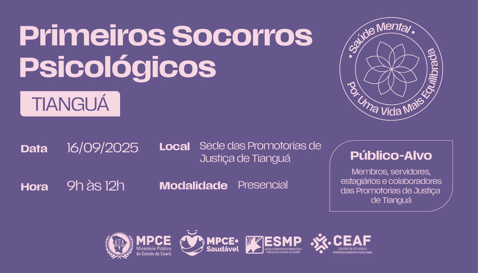 PRIMEIROS SOCORROS PSICOLÓGICOS - TIANGUÁ