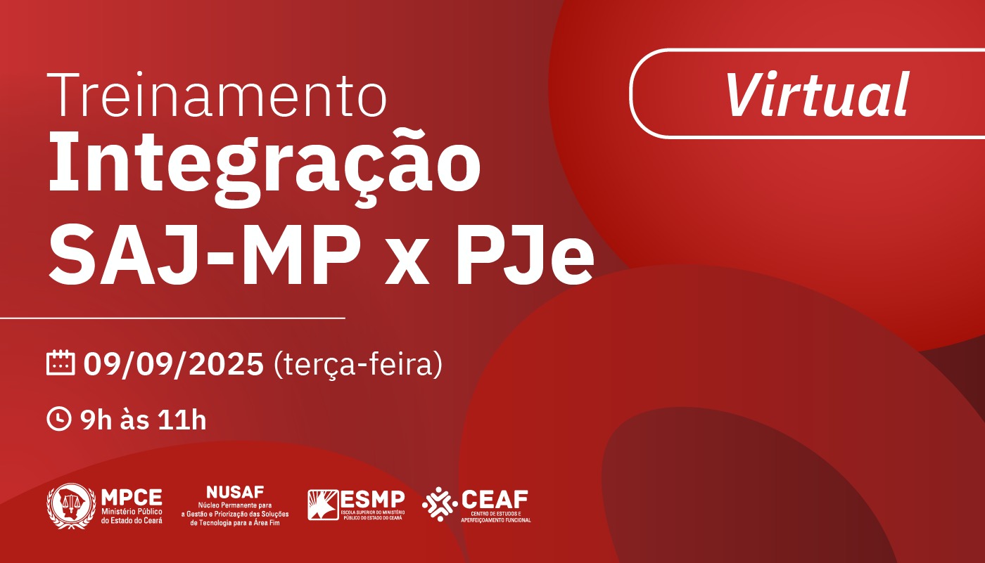 TREINAMENTO: INTEGRAÇÃO SAJ-MP X PJe