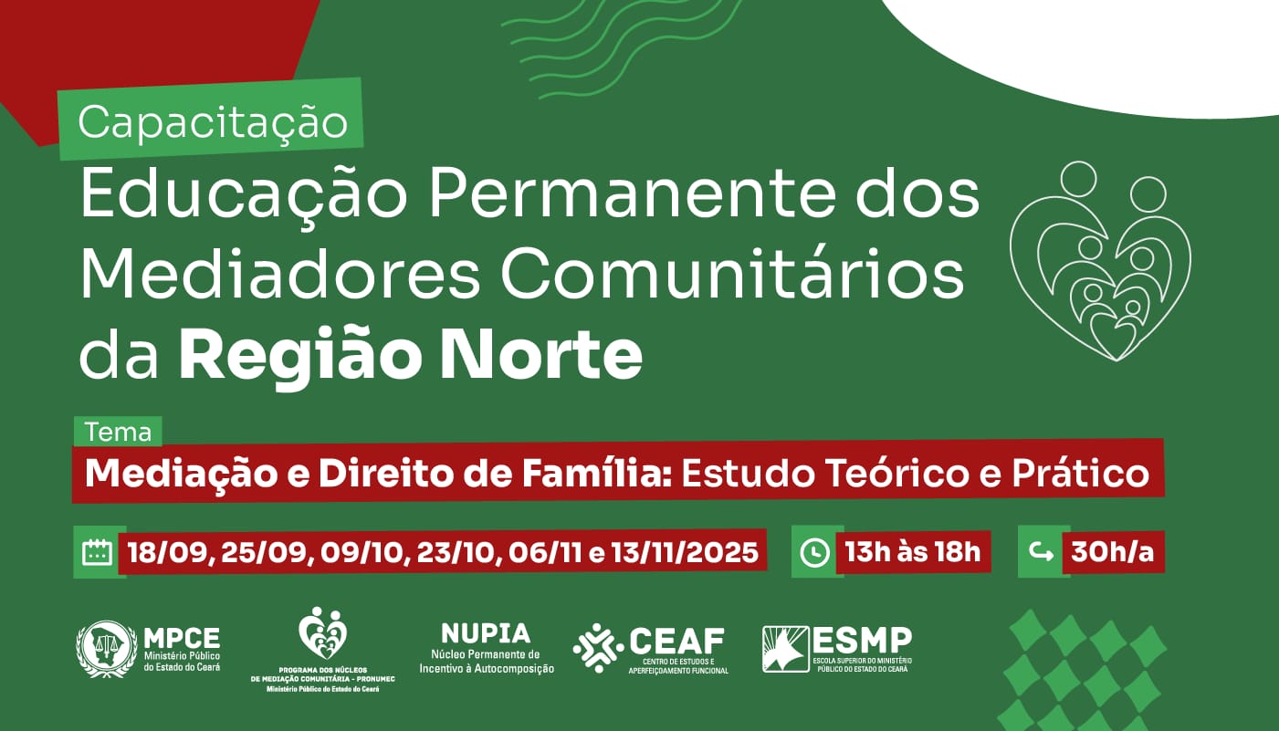 CAPACITAÇÃO: EDUCAÇÃO PERMANENTE DOS MEDIADORES COMUNITÁRIOS DA REGIÃO NORTE