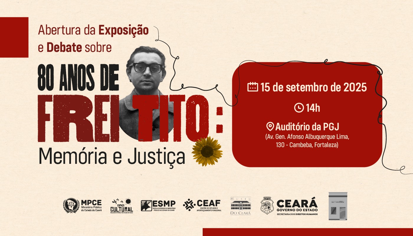 EXPOSIÇÃO E DEBATE SOBRE 80 ANOS DE FREI TITO: MEMÓRIA E JUSTIÇA