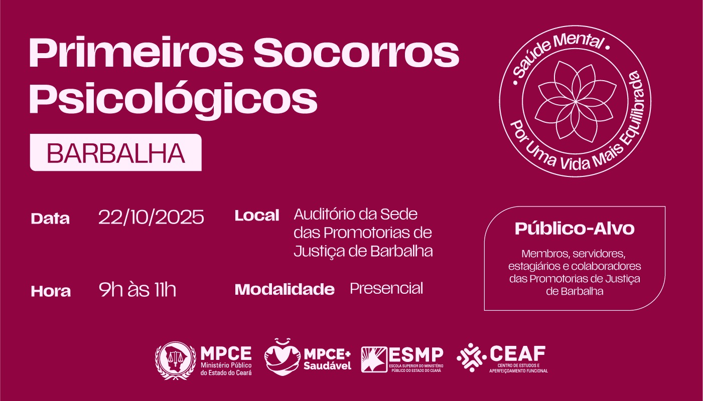 PRIMEIROS SOCORROS PSICOLÓGICOS - BARBALHA