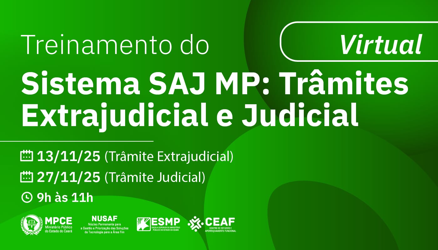 SISTEMA SAJ-MP: TRÂMITES EXTRAJUDICIAL E JUDICIAL