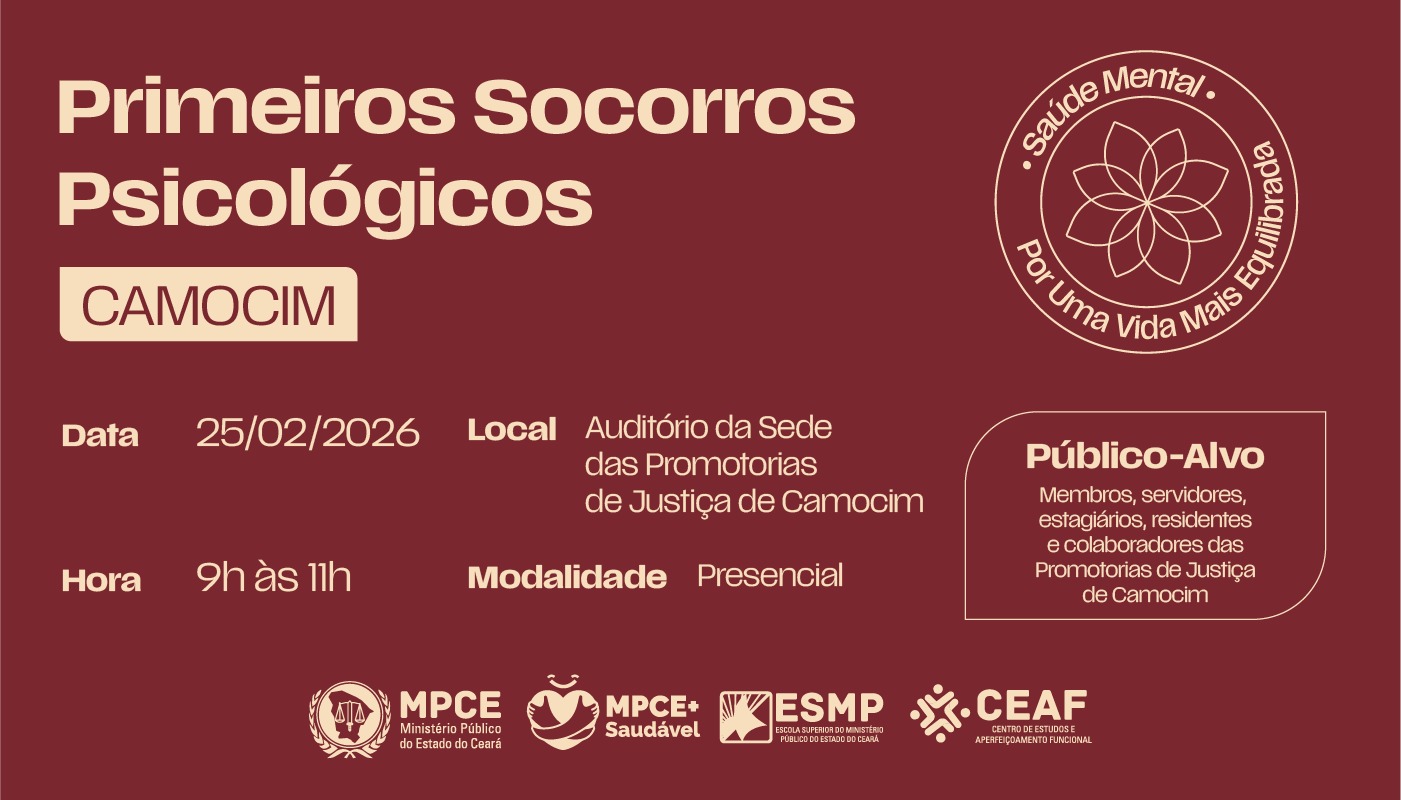 PRIMEIROS SOCORROS PSICOLÓGICOS - CAMOCIM/CE