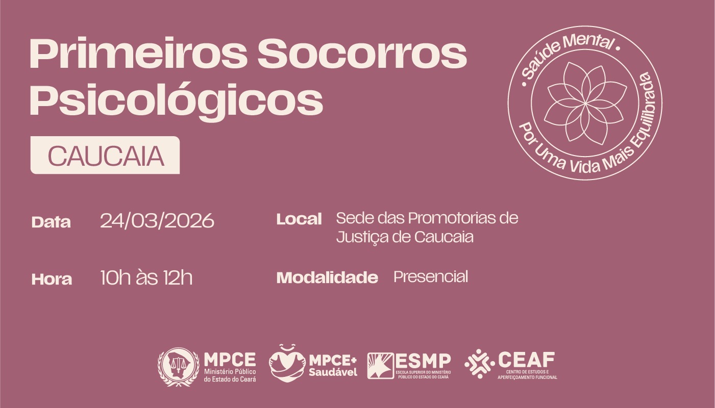 PRIMEIROS SOCORROS PSICOLÓGICOS - CAUCAIA