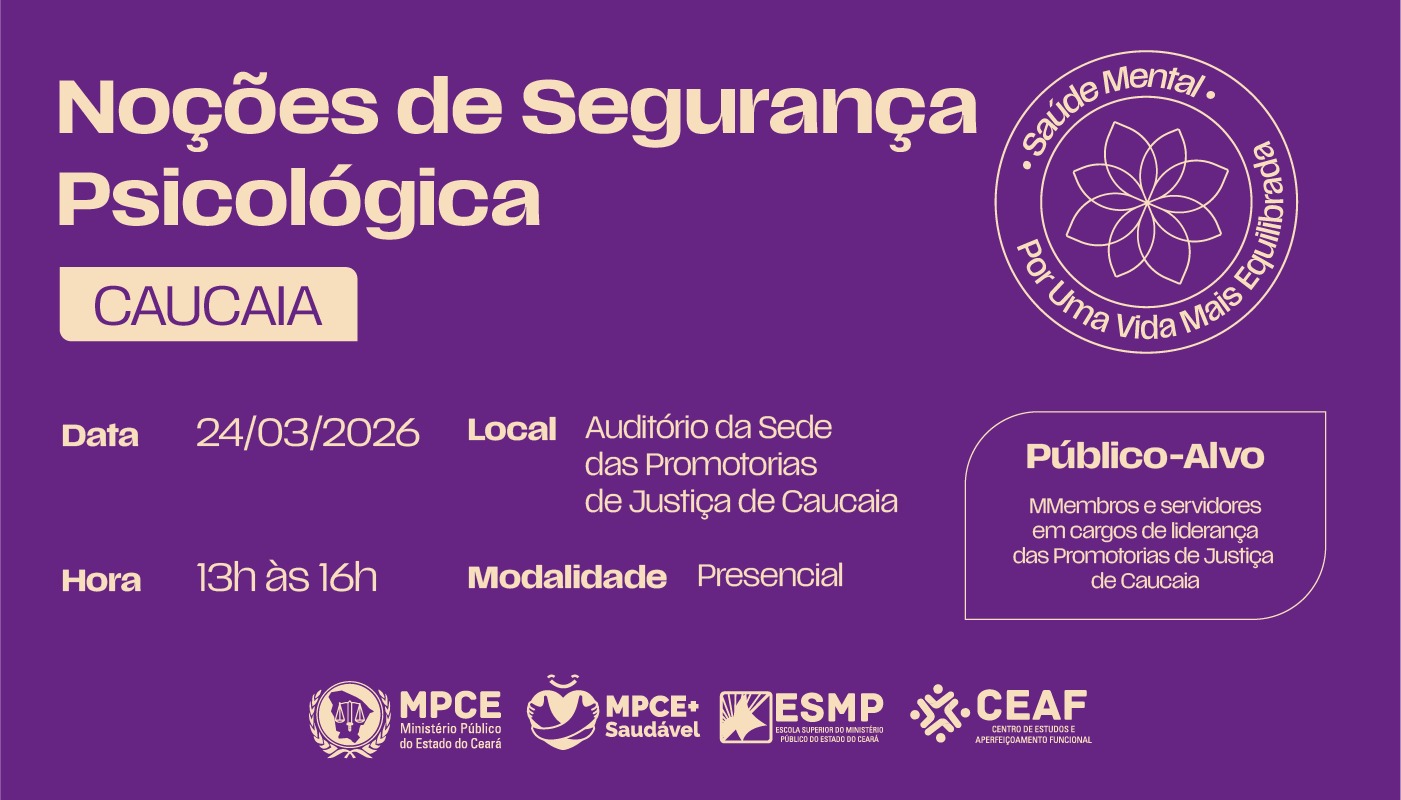 NOÇÕES DE SEGURANÇA PSICOLÓGICA - CAUCAIA