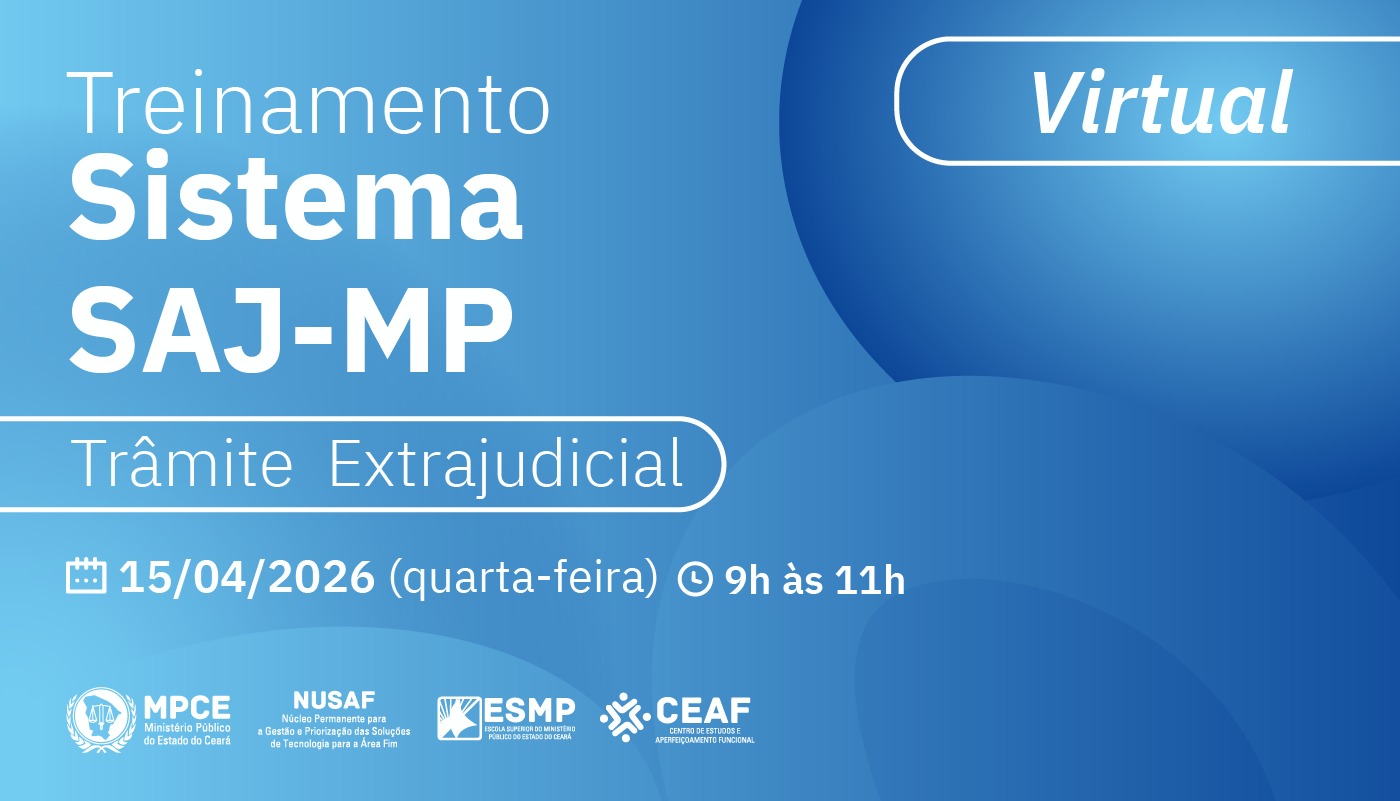 TREINAMENTO SISTEMA SAJ-MP - TRÂMITE JUDICIAL