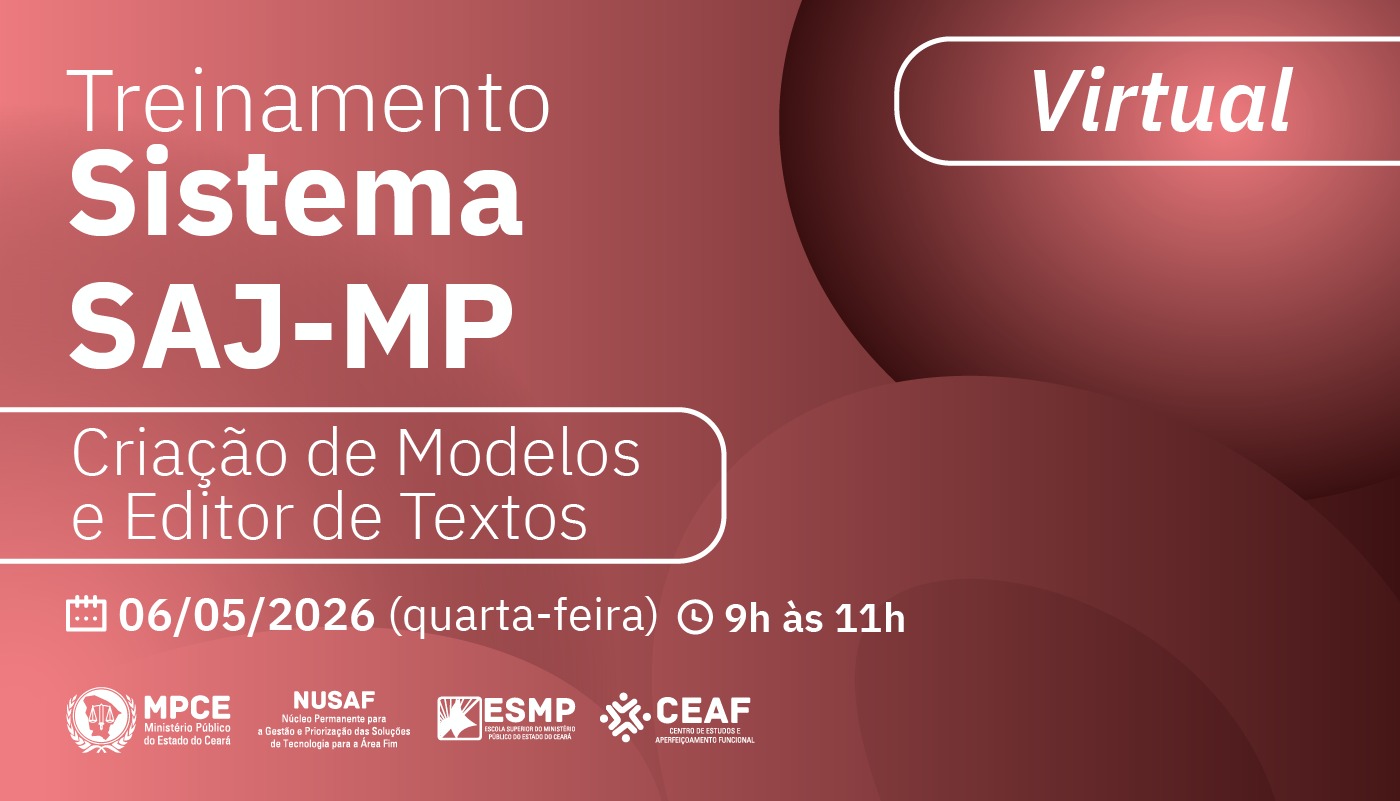 TREINAMENTO SISTEMA SAJMP - CRIAÇÃO DE MODELOS E EDITOR DE TEXTOS 