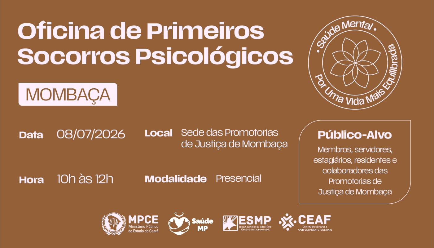 OFICINA DE PRIMEIROS SOCORROS PSICOLÓGICOS (MOMBAÇA)