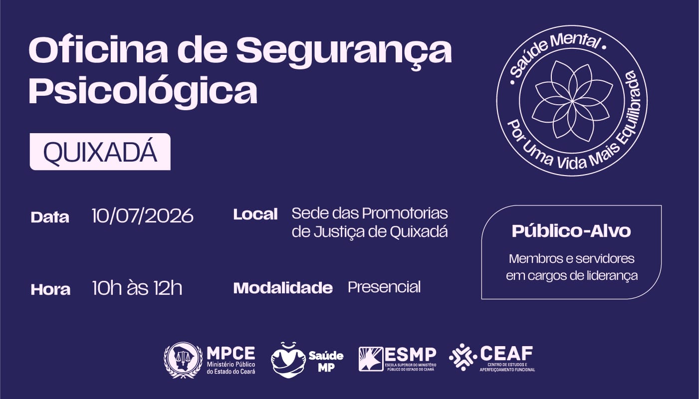 OFICINA DE SEGURANÇA PSICOLÓGICA (QUIXADÁ)
