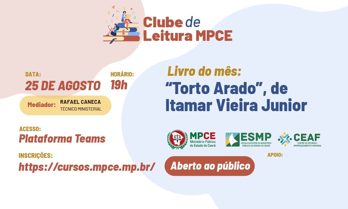 CLUBE DE LEITURA MPCE - TORTO ARADO - ITAMAR VIEIRA JÚNIOR - Nº 2